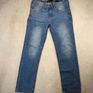 Departed Premium Denim‎ Slim Fit Jeans Mens 33x30 Medium Wash Blue Stretch Denim